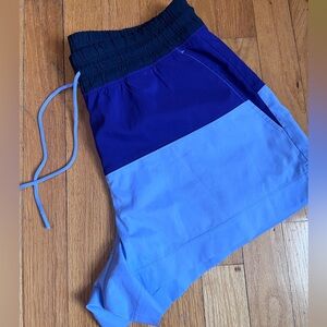Athleta Oahu Colorblock swim board shorts 8
